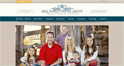 Desktop Screenshot of millforestdental.com